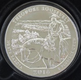 2016 Theodore Roosevelt America The Beautiful 5 oz. .999 Silver.