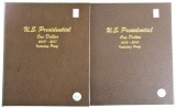 U.S. Presidential Dollar Collection in (2) Dansco Albums 8184 & 8185. 117 Coins.
