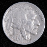 Key! 1937 D 3-Legged Buffalo Nickel.