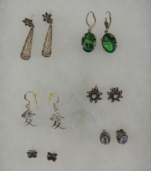 Sterling Silver Earring Lot