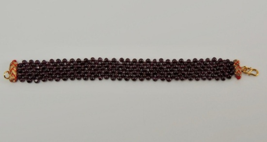 Stauer Garnet Garland Bracelet