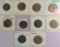 Lot of (10) Canada One Cent Higher Grade includes 1902, 1903, 1904, 1905, 1906, 1907, 1907-H, 1908,