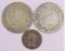 Lot of (3) early Austria Coins1781 1/4 Kreuzer, 1764 & 1808-B 20Kreuzer.