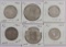 Lot of (6) misc Fiji Coins Half Penny, Six Pence, Shilling, Florin 1934-1936.