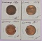 Lot of (4) Guernesey 1 Double includes 1830, 1885-H, 1911-H & 1938-H.