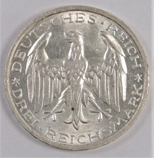 1927-A Germany Weimar Republic 3 Reichsmark 400th Anniversary - Philipps University in Marburg.