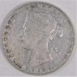 1870 Canada 50 Cents Victoria.