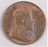 1903 Hong Kong One Cent Edward VII.