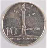 1966-MW Poland 10 Zotych Warsaw Mint Anniversary.