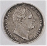 1834 Great Britain 6 Pence William IV.