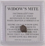 Widow's Mite. The Smallest Coin of Biblical Times. From the Vatican Hoard.