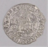 1558 Lithuania 1/2 Groschen King Sigismund.