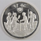 1980 Proof Ethiopia 20 Birr Year Of The Child.