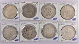 Lot of (8) Netherlands Gulden 1914, 1924, 1929, 1931, 1938, 1940, 1943 & 1944.