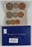 1953 Great Britain 9-coin Specimen / Date Set.