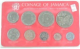 Coinage of Jamaica 9-Coin Brilliant Unc Specimen Set.