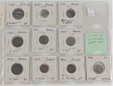 Lot of (10) misc. Switzerland Canton Coins 1687-1892.