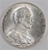 1913-A German States PRUSSIA 2 Mark 25th Year of Reign Wilhelm II.