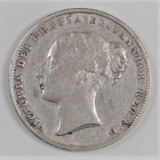 1859 Great Britain Shilling Victoria.