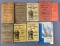 Lot of 9 antique Pocket Maps and Street Guides
