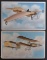 Group of 2 Postcards Featuring Biplanes