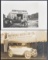 Group of 2 Real Photo Postcard of Automobiles and Garages