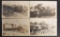 Group of 4 Real Photo Postcards of The Santa Fe Wreck in Roanoke Il. June 18 1917