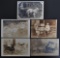 Group of 5 Real Photo Postcards and Photographs of Children with Goat Wagons