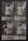 Group of 4 Real Photo Postcards of Little Girl Playing with Toy