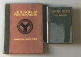 Lot of 2 antique Chicago poem books