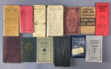 Lot of 13 antique pocket directories and more