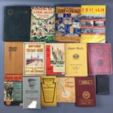 Lot of 15 antique Chicago guide books