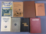 Lot of 8 antique books of Chicago