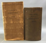 Lot of 2 antique Chicago Directory