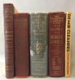 Lot of 5 antique City Directory