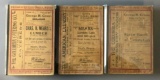 Lot of 3 antique Evanston Illinois Directory