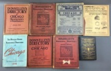 Lot of 8 antique Donnelley Directory and more