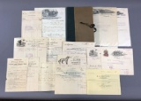 Group of Handwritten Letters and Receipts 1888-1912