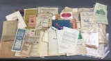Large group of letters, papers, programs 1885+