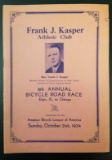 Kasper Athletic Club Road Race Program 1934