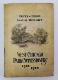 53rd Annual Report West Chicago Park Commissioners 1921-1922