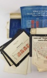 Large lot of Chicago Blueprints and Subdivision maps