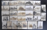 Group of 30 Real Photo Postcards of Chicago Illinois Churches