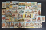 Group of 42 Linen Postcards of Chicago Illinois Hotels