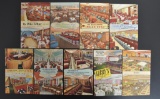 Group of 9 Linen Postcards of Chicago Illinois Restaurants