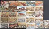 Group of 26 Linen Postcards of Chicago Illinois Restaurants