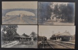 Group of 4 Real Photo Postcards of Lake Forest Illinois