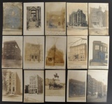 Group of 15 Real Photo Postcards of Chicago Illinois