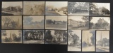 Group of 16 Real Photo Postcards of Evanston Illinois