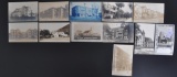 Group of 12 Real Photo Postcards of Chicago Area Buildings